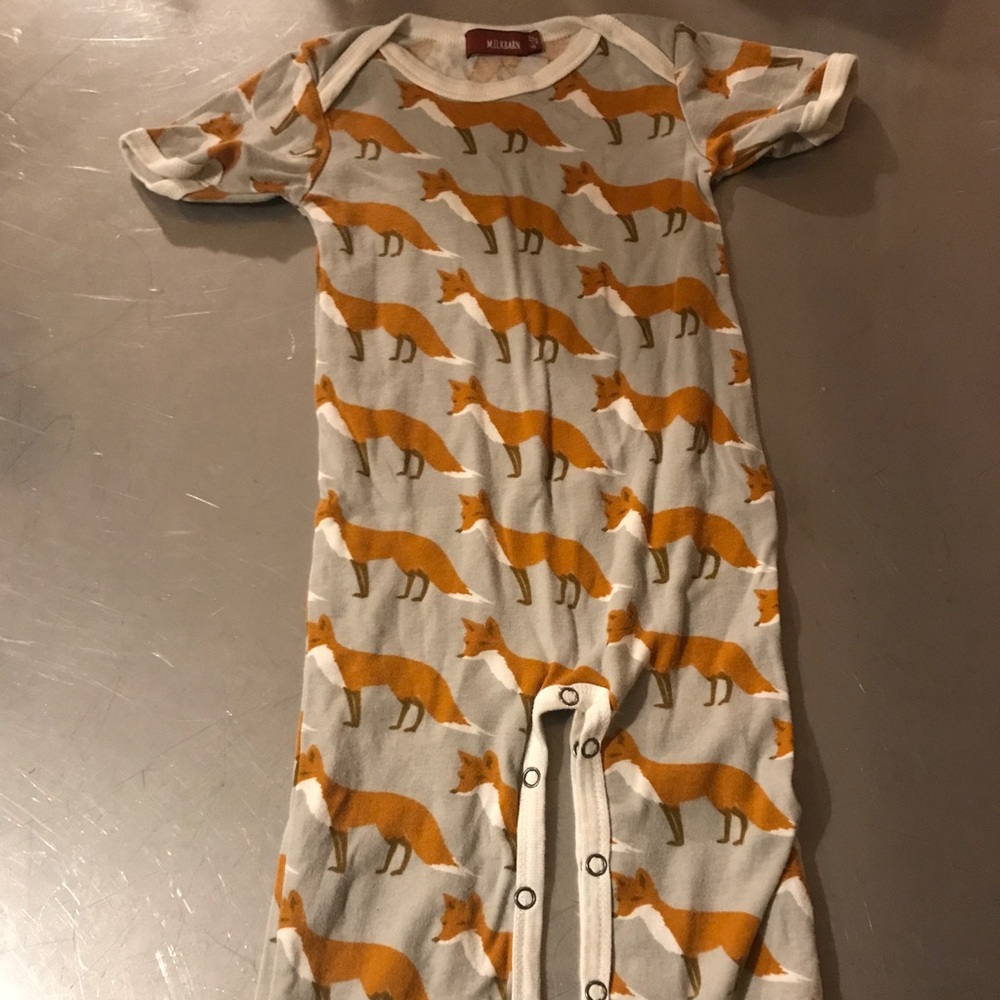 Milkbarn short sleeve romper